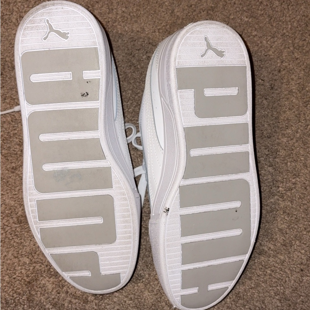 Puma Classic White Lace-Up Sneakers - Picture 6 of 6
